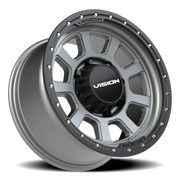 Vision 350 18x9 -12 8x170mm 125.2mm Satin Gray Satin Black Lip