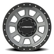 Vision 350 18x9 +12 8x165.1mm 125.2mm Satin Gray Satin Black Lip