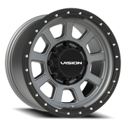 Vision 350 18x9 +12 8x180mm 124.2mm Satin Gray Satin Black Lip