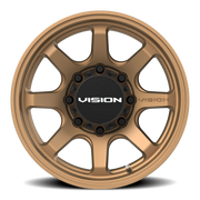 Vision 351 17x9 +0 8x165.1mm 125.2mm Matte Bronze