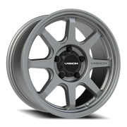 Vision 351 17x8.5 +10 5x127mm 78.1mm Satin Grey