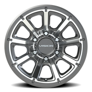 Vision 353 16x8 +0 6x139.7mm 110mm Gunmetal Machined Face