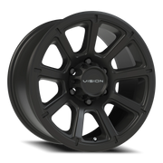 Vision 353 17x8.5 +18 6x139.7mm 106.2mm Matte Black