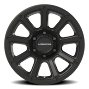 Vision 353 17x8.5 +18 6x139.7mm 106.2mm Matte Black