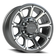 Vision 353 15x6 +0 6x139.7mm 108mm Gunmetal Machined Face