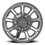 Vision 353 15x6 +0 6x139.7mm 108mm Gunmetal Machined Face