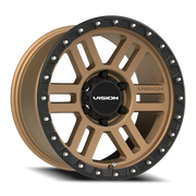 Vision 354 17x9 +12 6x139.7mm 106.2mm Satin Bronze Satin Black Lip