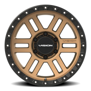 Vision 354 17x9 +12 6x139.7mm 106.2mm Satin Bronze Satin Black Lip