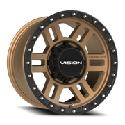 Vision 354 17x9 +12 8x165.1mm 125.2mm Satin Bronze Satin Black Lip