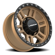 Vision 354 17x9 +12 8x165.1mm 125.2mm Satin Bronze Satin Black Lip
