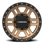 Vision 354 17x9 +12 8x165.1mm 125.2mm Satin Bronze Satin Black Lip