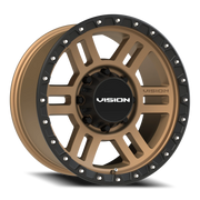 Vision 354 18x9 +12 8x170mm 125.2mm Satin Bronze Satin Black Lip