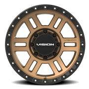 Vision 354 18x9 +12 8x165.1mm 125.2mm Satin Bronze Satin Black Lip