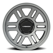 Vision 355 17x9 -12 5x139.7mm 108mm Satin Gray