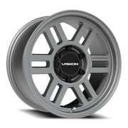Vision 355 17x9 +18 6x139.7mm 106.2mm Satin Gray