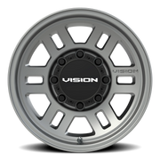 Vision 355 16x8 +0 8x165.1mm 125.2mm Satin Gray