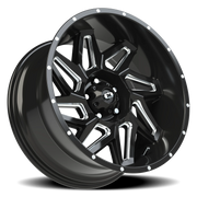 Vision 361 20x10 -25 5x127mm 78.1mm Gloss Black Milled Spokes