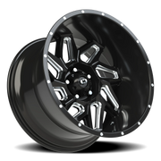 Vision 361 20x12 -57 5x127mm 78.1mm Gloss Black Milled Spokes