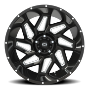Vision 361 20x12 -57 5x127mm 78.1mm Gloss Black Milled Spokes