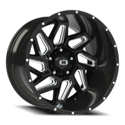 Vision 361 20x12 -51 5x139.7mm 108mm Gloss Black Milled Spokes