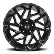 Vision 361 20x12 -51 5x139.7mm 108mm Gloss Black Milled Spokes