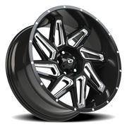 Vision 361 22x10 -25 5x127mm 78.1mm Gloss Black Milled Spokes