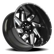 Vision 361 22x12 -51 5x127mm 78.1mm Gloss Black Milled Spokes