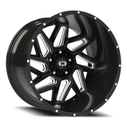 Vision 361 22x14 -76 5x139.7mm 108mm Gloss Black Milled Spokes
