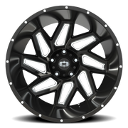 Vision 361 22x14 -76 5x139.7mm 108mm Gloss Black Milled Spokes