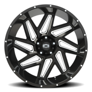 Vision 361 24x12 -51 5x139.7mm 108mm Gloss Black Milled Spokes