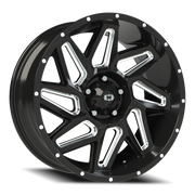 Vision 361 20x9 +10 5x127mm 78.1mm Gloss Black Milled Spokes