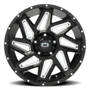 Vision 361 20x9 +12 5x139.7mm 108mm Gloss Black Milled Spokes