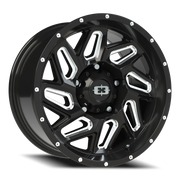 Vision 361 17x9 +12 5x150mm 110.2mm Gloss Black Milled Spokes