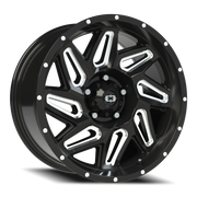 Vision 361 18x9 +12 5x127mm 78.1mm Gloss Black Milled Spokes
