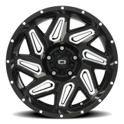 Vision 361 18x9 +12 5x127mm 78.1mm Gloss Black Milled Spokes