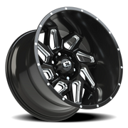 Vision 361 20x12 -57 6x139.7mm 106.2mm Gloss Black Milled Spokes