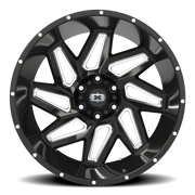 Vision 361 22x10 -25 6x135mm 87.1mm Gloss Black Milled Spokes