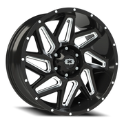 Vision 361 20x9 +12 6x135mm 87.1mm Gloss Black Milled Spokes