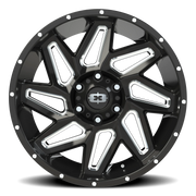 Vision 361 20x9 +0 6x139.7mm 106.2mm Gloss Black Milled Spokes