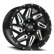 Vision 361 18x9 +12 6x135mm 87.1mm Gloss Black Milled Spokes