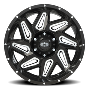 Vision 361 18x9 +12 6x135mm 87.1mm Gloss Black Milled Spokes