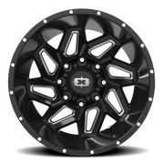 Vision 361 20x12 -51 8x180mm 124.2mm Gloss Black Milled Spokes