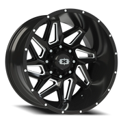 Vision 361 22x12 -51 8x170mm 125.2mm Gloss Black Milled Spokes