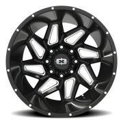 Vision 361 22x14 -76 8x165.1mm 125.2mm Gloss Black Milled Spokes