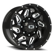 Vision 361 17x9 +12 8x170mm 125.2mm Gloss Black Milled Spokes