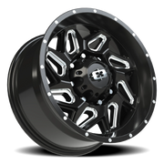 Vision 361 18x9 +12 8x180mm 124.2mm Gloss Black Milled Spokes