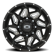 Vision 361 18x9 +12 8x180mm 124.2mm Gloss Black Milled Spokes