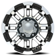 Vision 375 15x7.5 -12 5x139.7mm 110mm Gloss Black Machined Face