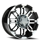 Vision 375 16x8 +0 5x135mm 87.1mm Gloss Black Machined Face