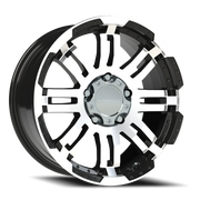 Vision 375 18x8.5 +25 5x150mm 110.2mm Gloss Black Machined Face